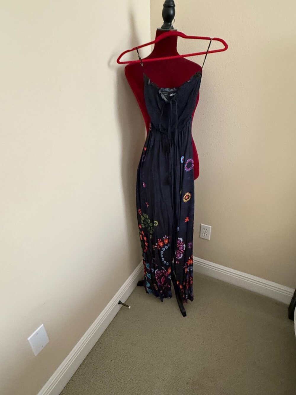 Desigual Flowery Strapless Jumpsuit